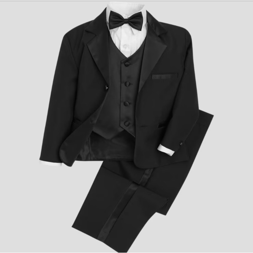 Black and White Tuxedo Elegant Formal Wear size 2